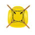 Cadeira Eames em Plástico DSW / Ácer Dourado